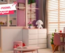 3D配信ルーム！Vtuber部屋をお作りします あなただけのミニチュアのような3D背景をお作りします！ イメージ3
