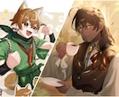 等身イラストお描きします Twitter等のアイコン、立ち絵、動画のサムネイルなどに！ イメージ1