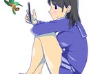 ポップでちょっぴりセクシーなイラスト作成します 目を引くイラストでグッズや広告などに！ イメージ2