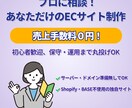 保守までお任せ！シンプルなECサイト作ります 制作後の面倒もゼロへ。相談しながら作る、あなただけの直感EC イメージ1