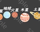 惑星のイラスト多数を販売しています 太陽系惑星シリーズ/ダウンロードするだけ☆ イメージ1