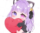 SNSや配信活動などのミニキャラ描きます ご相談しながら丁寧に進めていきます(*.ˬ.)" イメージ3