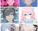 キャラと”目が合う”アイコンをお描きします ヘッダーセット、差分オプション有！あなただけのエモいアイコン イメージ5
