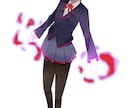 女の子キャラの一枚絵、立ち絵、イラスト描きます 可愛い女の子描くよ！版権、オリジナル可能です！ イメージ1
