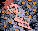 ローファイな女の子と植物のイラスト描きます 小説雑誌の扉絵経験あり。イマドキの人に響くローファイイラスト イメージ9