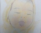 お子さまの絵を柔かい色鉛筆タッチで描きます 幼い頃の可愛らしさを やわらかなイラストとして残したたい方へ イメージ2