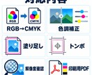 AI・Canva画像を印刷できるデータに整えます CMYK・塗り足し・トンボ付きPDFで納品します イメージ2