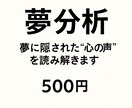 夢診断・夢占い｜潜在意識からの声を言語化します 【500円】夢に隠された“心の声”を読み解きます イメージ1