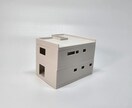 ３Dプリンターにて1/100住宅モデルを制作します 住宅の新築・設計時の打合せ、新築祝いなどの贈答品などに イメージ3