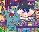 キャッチーで目を引くイラストを描きます 商用/二次◎SNSアイコン.似顔絵.ジャケットなど！！ イメージ6