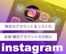 インスタ特定アカウントのフォロワーをリスト化します 自身のアカウントの分析、競合アカウントの分析におすすめ！ イメージ1