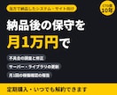 業務システム・ホームページの保守を月額で受けます 当方で納品したシステムとサイト向け。不具合修正と更新 イメージ1
