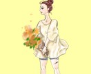 似顔絵イラスト、アイコン、ウェディング、描きます ○○（人物）が（動物）と〜しているイラスト、などの要望も！ イメージ9