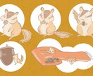 SNSのアイコンを動物のほっこりイラストで描きます SNSのアイコンを自分のすきな動物にしたい方へ イメージ5