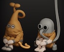オリジナルのキャラクターを3Dモデリングします オリジナルグッズや3Dプリント用データに！ イメージ3