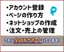 ネットショップ作成をサポートします 低コスト低リスク！３万円で１ヶ月サポート★最終目標は自立運営 イメージ2