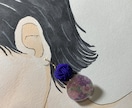 可愛い和風ピアスを作ります 縁起のいい水引とかわいいレジンを合わせます イメージ1