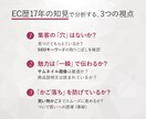 EC歴17年｜店舗の課題と「改善点」を特定します 楽天・Yahoo・自社ECサイト対応！EC診断 イメージ3