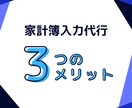 家計簿入力代行｜レシート写真→エクセル入力します 面倒な家計簿入力は丸投げでOK。時短×外注で貯まる家計習慣へ イメージ2