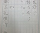 お手本（解説付き）書きますます 名前、住所を解説付きで書きます イメージ1
