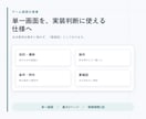 ゲームの1画面を実装向け仕様書にまとめます 未決事項を分け、実装担当が迷いにくい資料へ整えます イメージ1