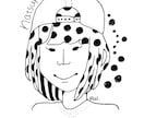 シンプルな似顔絵描きます SNS用の似顔絵に迷っている方にオススメです イメージ2