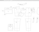 手書きパターンをデータ化(PDF、DXF)します スキャンしたものをIllustratorでトレースします イメージ2