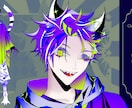 キャラデザからLive2Dまですべて制作いたします 貴方の好みのVを人間～人外まで幅広く制作いたします！ イメージ3