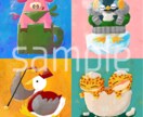 動物の絵本風アイコンお描きします 好きな動物×モチーフ×色＝あなただけのオリジナルアイコン！✨ イメージ6