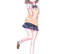 シンプルな女の子の立ち絵や1枚絵描きます いろいろな女の子を描きます！！ イメージ2