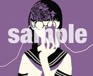 ご本人の写真を元にSNS用のアイコンを描きます サブカル風の可愛い絵が好きな方向け イメージ3