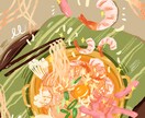 食品イラスト制作サービスを提供しています 明るくてかわいらしいスタイルで、商品をより魅力的に！ イメージ2