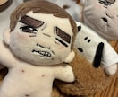 推し！？自分？をオリジナルぬいぐるみにしてみます デザイン。刺繍、縫製は工業ミシンで。 イメージ2