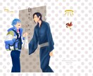 色気ある厚塗り一枚絵作成します BL等ジャンル自由！大人っぽい雰囲気のイラスト描きます！ イメージ10