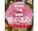 相手の本心に迫ります 四柱推命で鑑定相談します 実績件数多数 不安になっていた心が安定してきます イメージ3