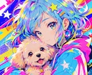 カラフルで目を引くイラストを制作します SNS等で思わず目を引くイラスト イメージ2