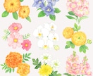 商用◎手描き水彩で心惹かれる花のイラストを描きます カラーラフ修正無制限、ヒアリングが得意です。構図から提案も可 イメージ8