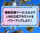 LINE公式アカウント作成もエルメの導入もやります 拡張ツール実装でLINEを最強のマーケティングツールに！ イメージ1
