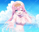 可愛い女の子の１枚絵イラストお描き致します ＊動画（歌ってみたやサムネイル等）、ゲーム、書籍などにぜひ！ イメージ1