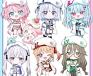 配信サムネ、立ち絵、アイコンに！ミニキャラ描きます ―差分、アニメ、背景…多彩なオプションで理想をかたちに！ イメージ7