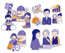 商用可！POPなイラスト作成します 大量発注も可能！ご希望のイラストをお描きします！ イメージ4