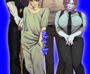 TRPG立ち絵、VTuber立ち絵描きます 等身高めでダークな作風、体の肉を描くのが得意！ イメージ1
