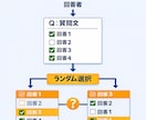 Qualtricsでランダム選択ロジック作ります 前の設問の回答に応じてランダムに選択する隠し設問を作成します イメージ1
