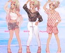 SNS等アイコン・ヘッダーのイラスト描きます 単体キャラクター・ペア画など！ イメージ2