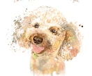 愛犬ペット似顔絵イラストをデザインします ポスター・フレームパネル納品可。プレゼント・遺影にも イメージ4