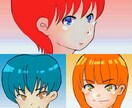 最短当日！アニメ風アイコン描きます SNS等で使用できるアイコンイラスト作成します！ イメージ3