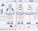 注目集めるオリジナルVtuberさんをお作りします セクシーな女性からカワイイ女の子まで幅広く対応可能！ イメージ2