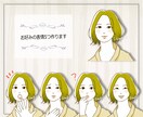オリジナルキャラクター魅力的な表情違い5つ描きます プロ18年イラストレター＊会話形式ブログ・HPにずっと使える イメージ3