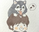 お茶目なデフォルメイラスト似顔絵アイコン描きます 人物からペットまで♪2ショットもできます イメージ10