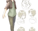人物・立ち絵制作します TRPGやサムネなどワンポイントにも使えます イメージ1